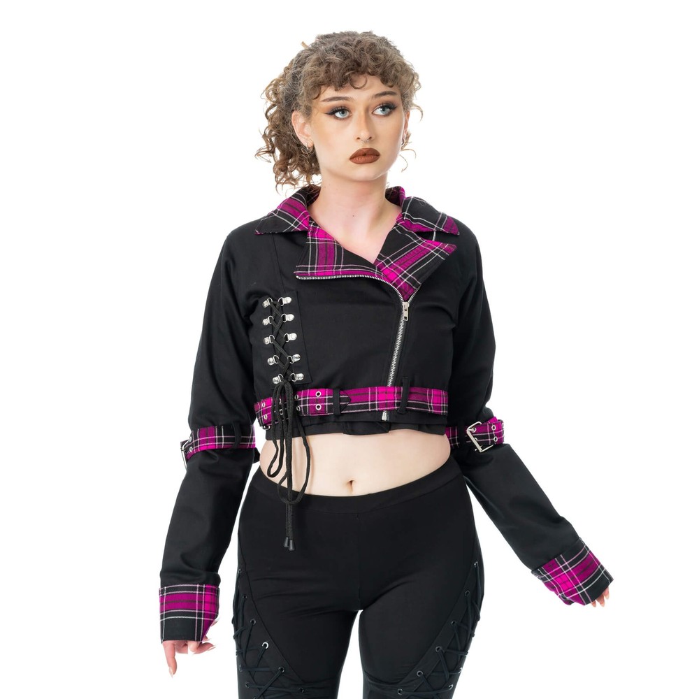 Heartless - Hexbourne Jacket - Zwart/Roze